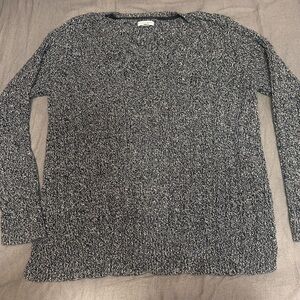 Croft & Barrow Black and White Knit Sweater